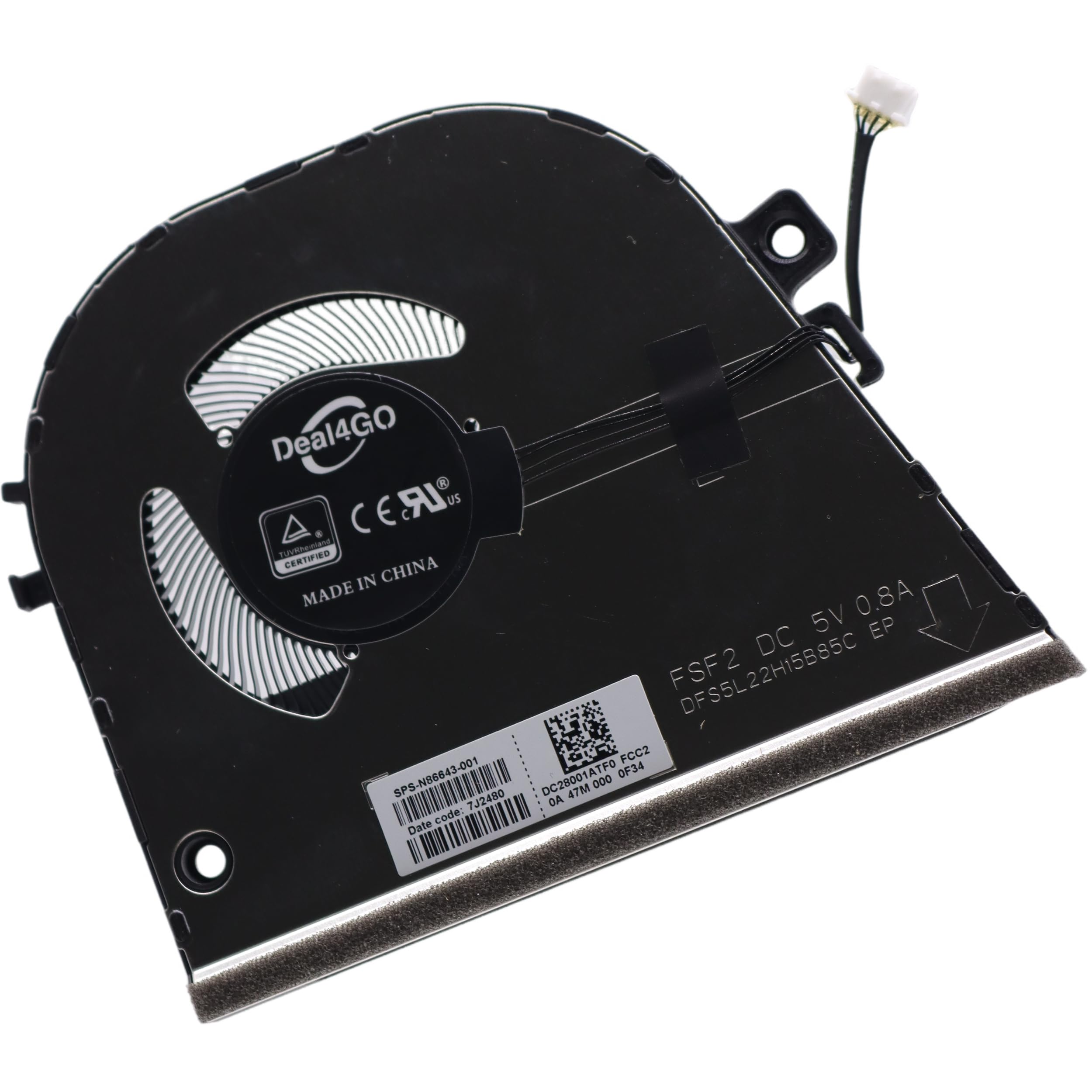 Amazon.com: Deal4GO CPU Cooling Fan N86643-001 Replacement for HP